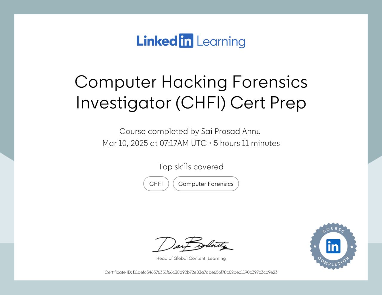 CHFI Badge